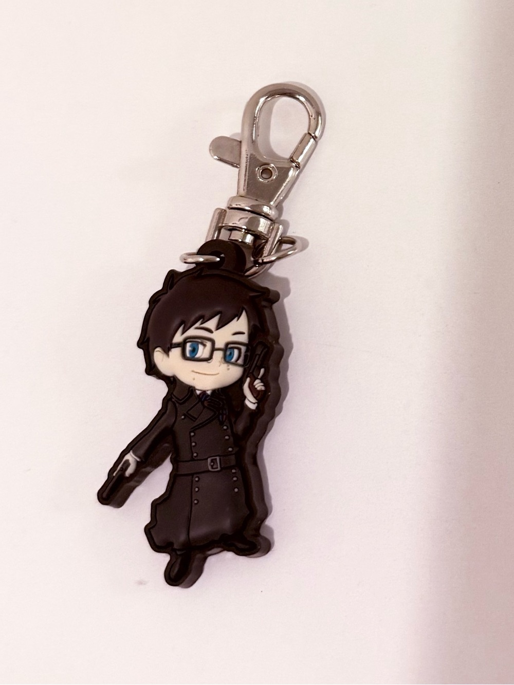 Anime official collectible  Blue Exorcist Yukio Okumura rubber keychain